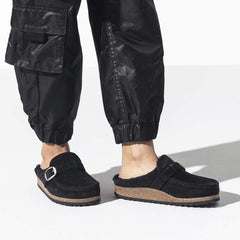 Buckley Shearling Suede Leather - Black