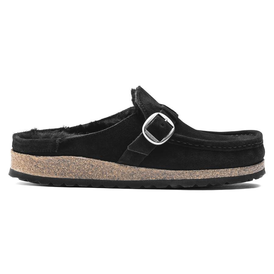 Buckley Shearling Suede Leather - Black
