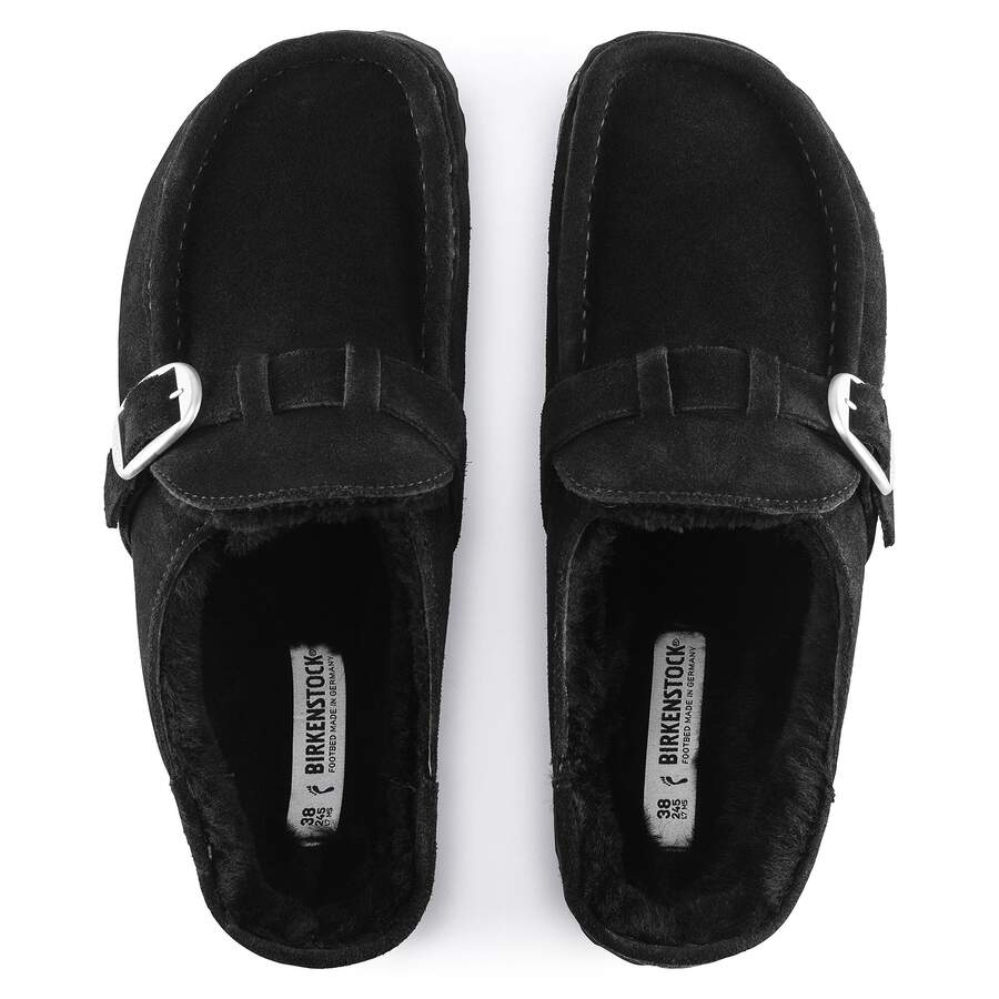 Buckley Shearling Suede Leather - Black