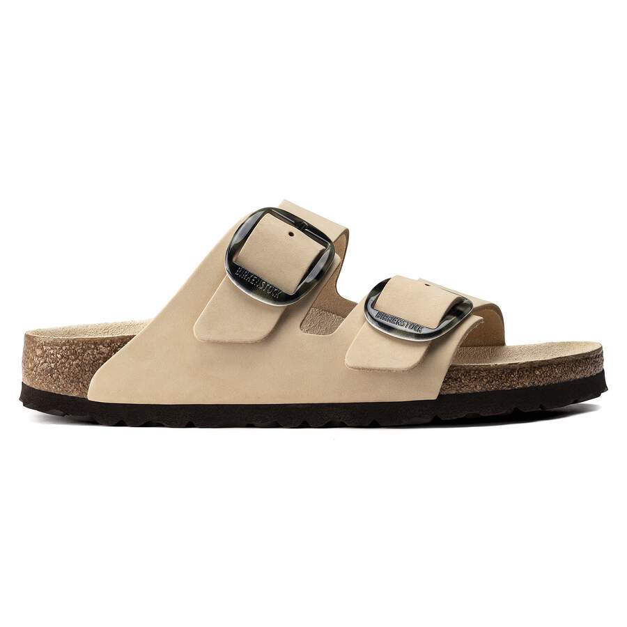 Arizona Big Buckle Nubuck Leather - Almond