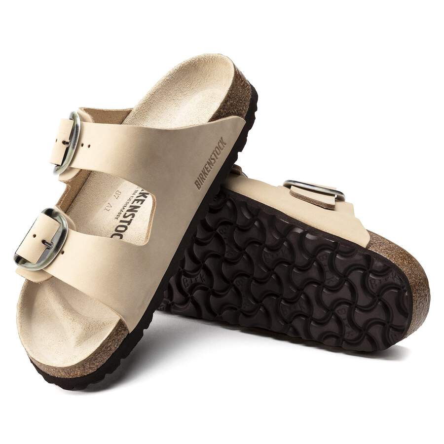 Arizona Big Buckle Nubuck Leather - Almond