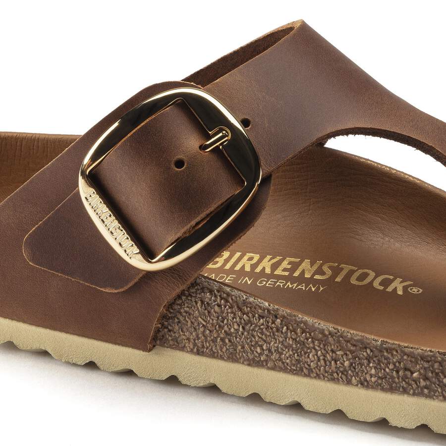 Gizeh Big Buckle Natural Leather Oiled - Cognac