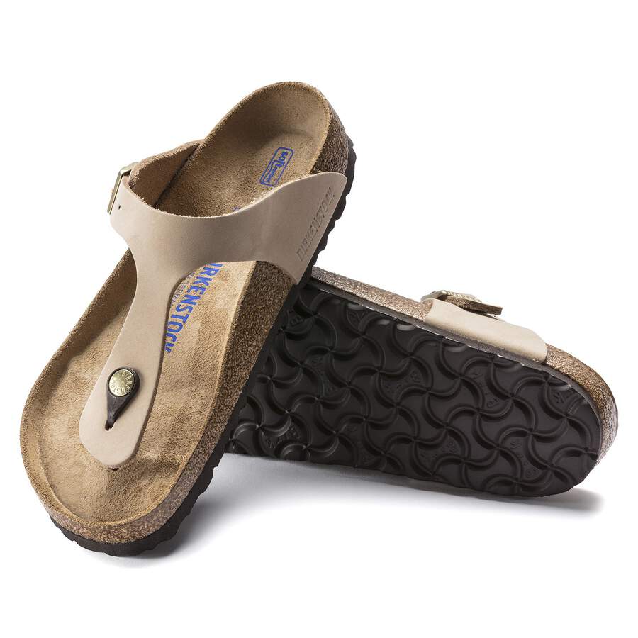 Gizeh Soft Footbed Nubuck Leather - Sandcastle