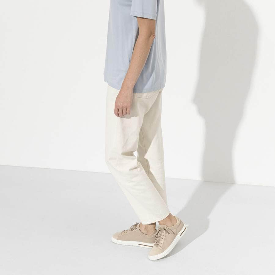 Bend Low Natural Leather/Textile - Sandcastle