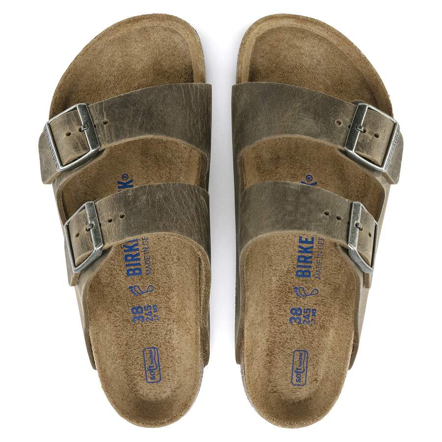 Arizona Soft Footbed Natural Leather Oiled - Faded Khaki