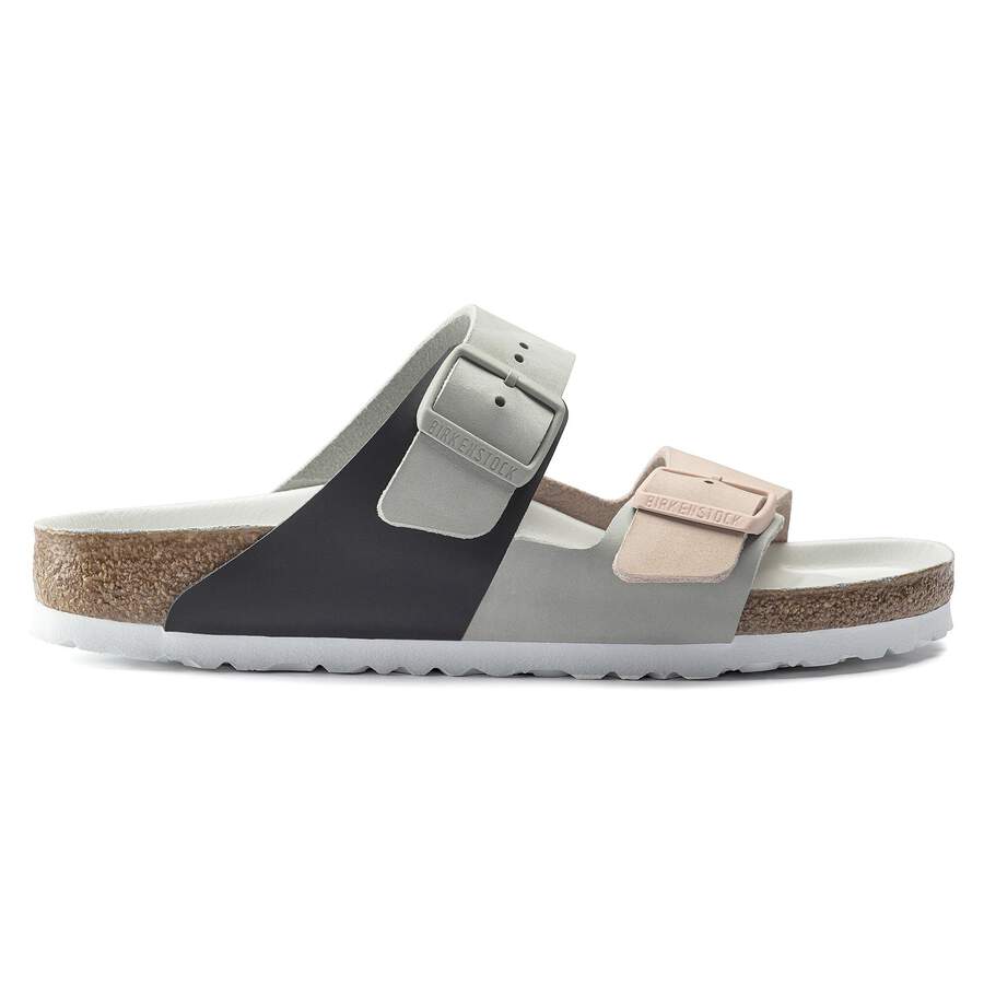 Arizona Split Nubuck Leather - Mineral/Light Rose