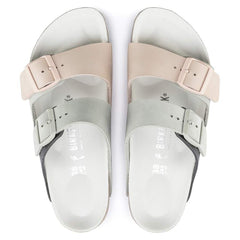 Arizona Split Nubuck Leather - Mineral/Light Rose