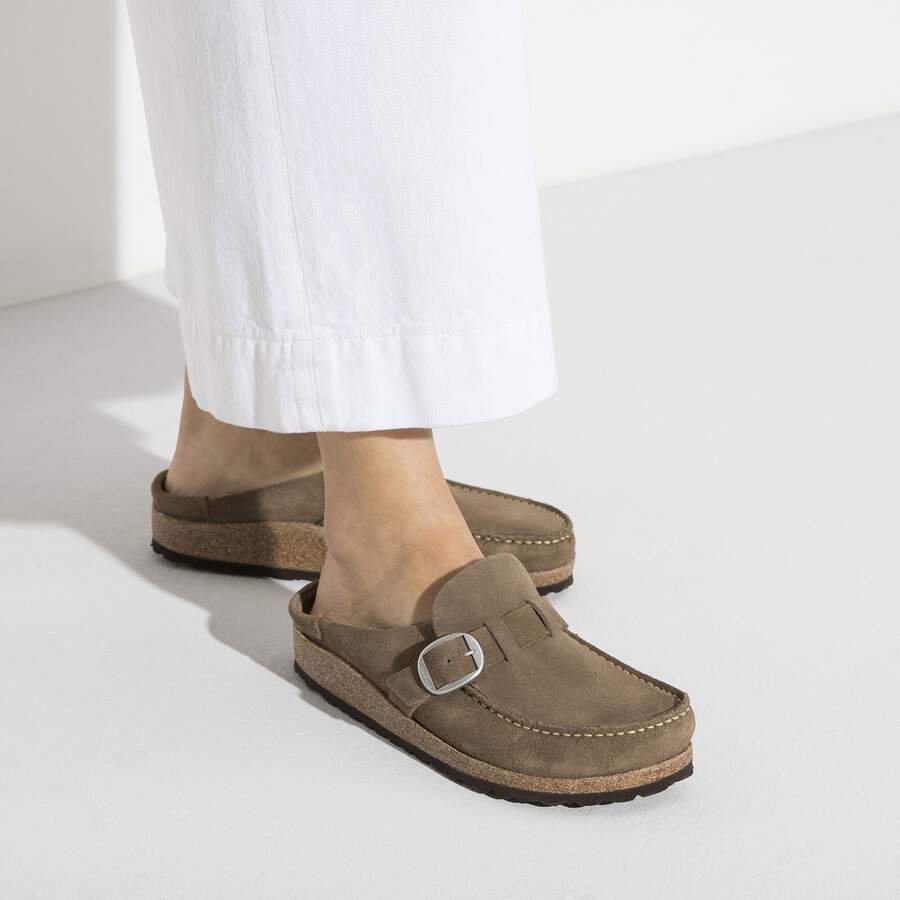 Buckley  Suede Leather - Gray Taupe