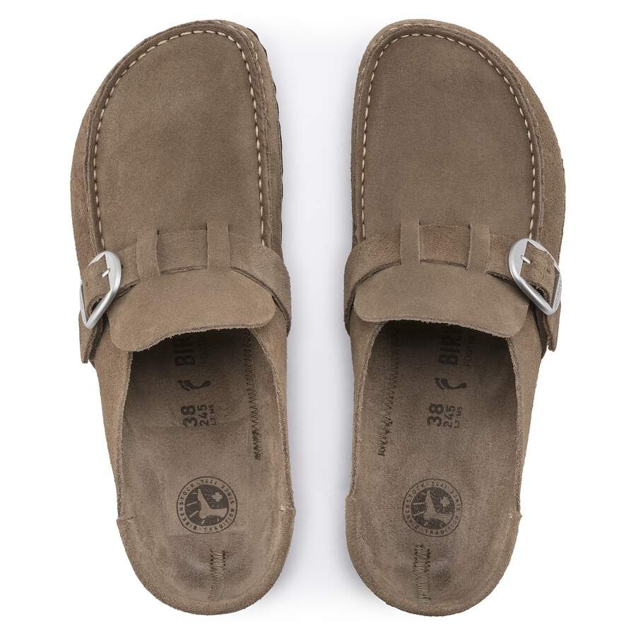 Buckley  Suede Leather - Gray Taupe