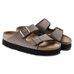 Arizona Platform Vegan Birko-Flor Nubuck - Mocha