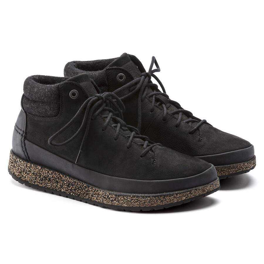 Honnef High Nubuck Leather - Black