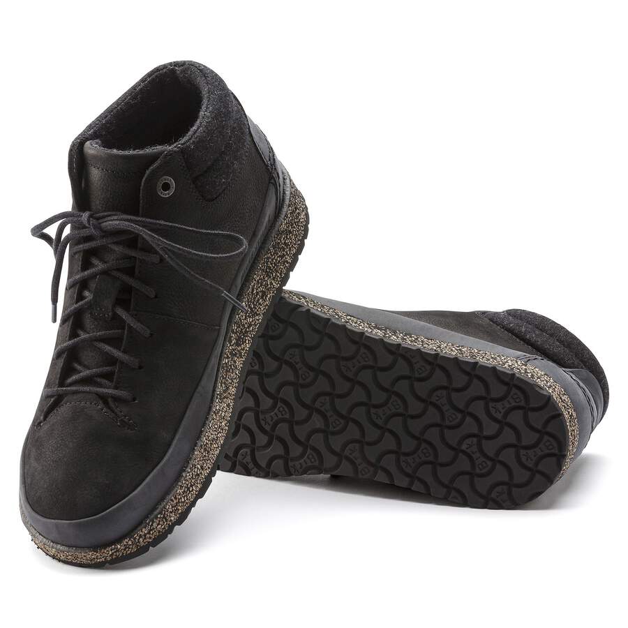 Honnef High Nubuck Leather - Black