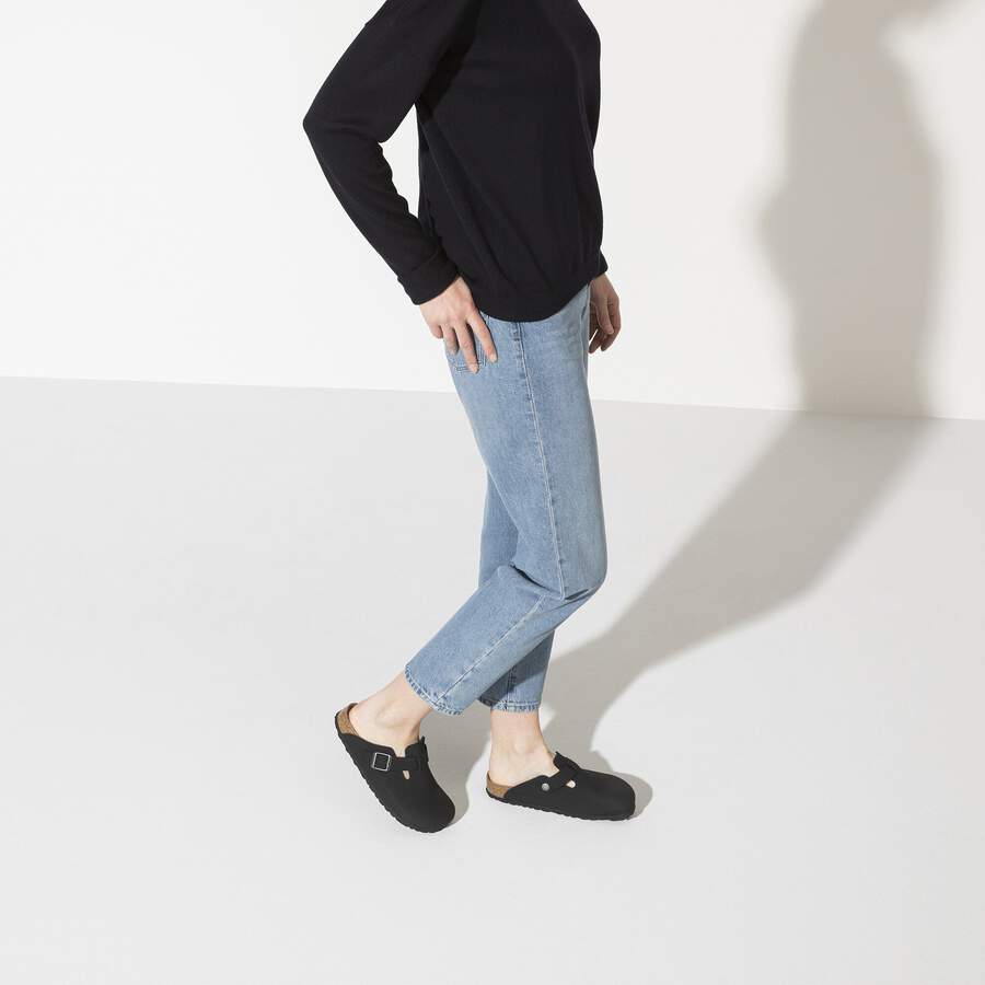 Boston Vegan Birko-Flor Nubuck - Black