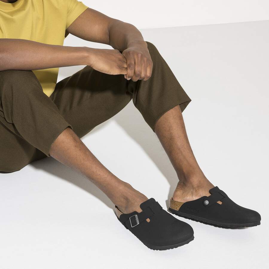 Boston Vegan Birko-Flor Nubuck - Black