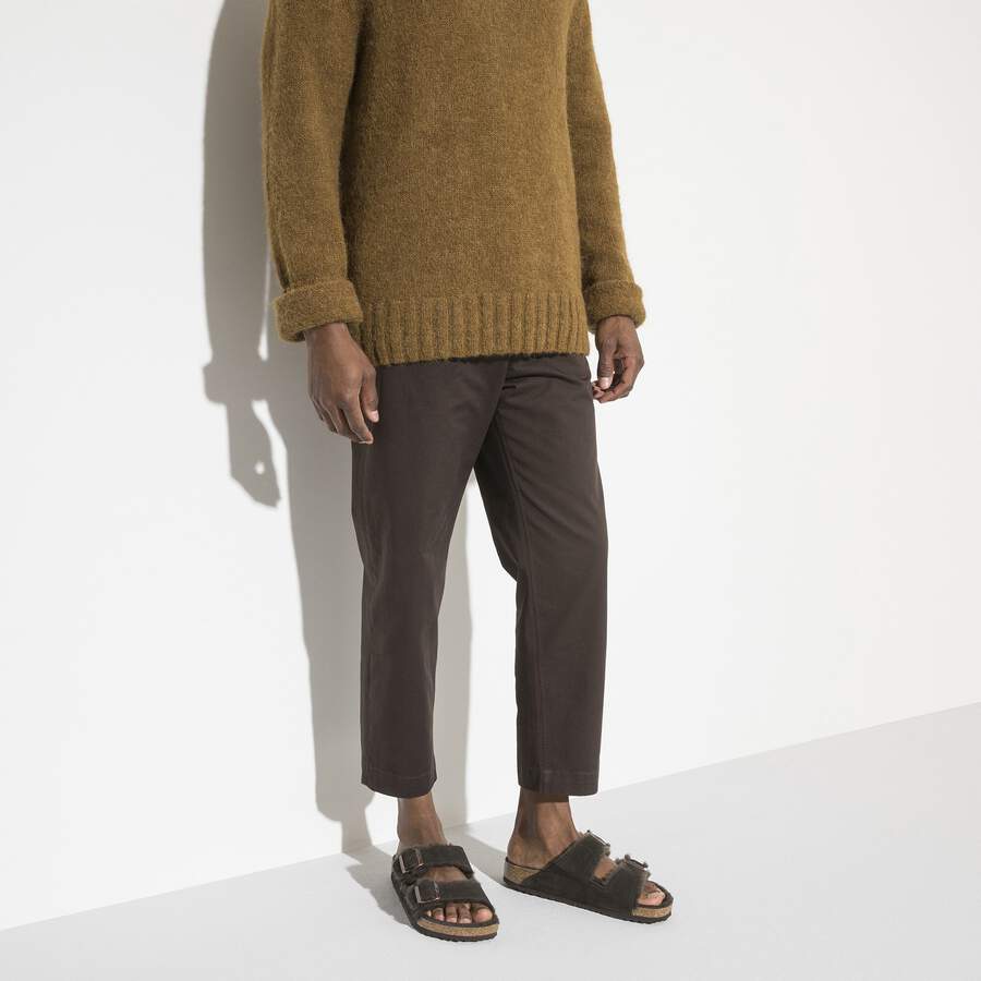 Arizona Shearling Suede Leather/Fur - Mocha