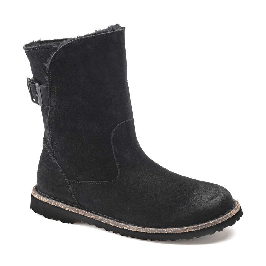 Uppsala Shearling Suede Leather - Black