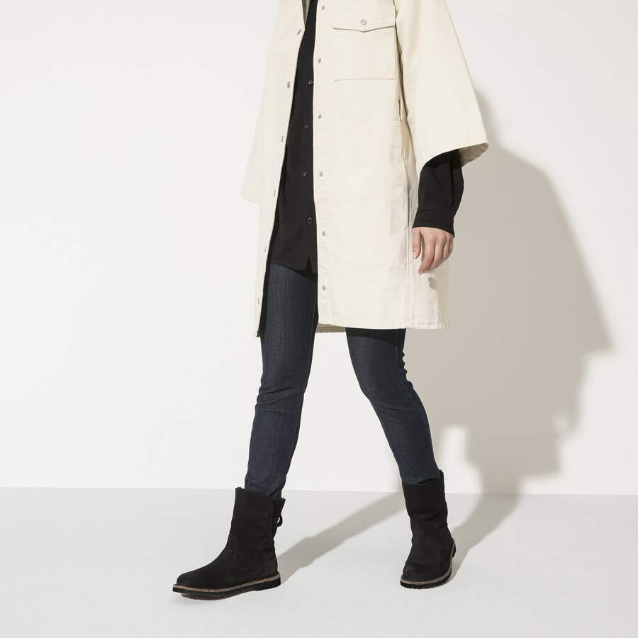 Uppsala Shearling Suede Leather - Black