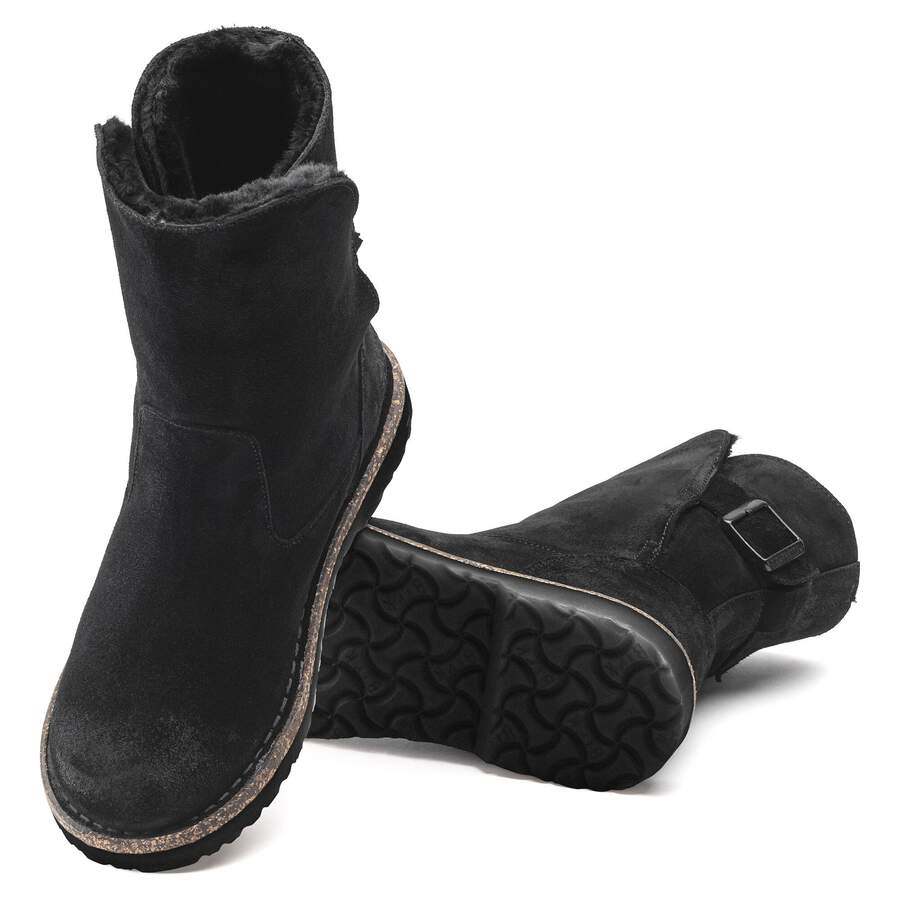 Uppsala Shearling Suede Leather - Black