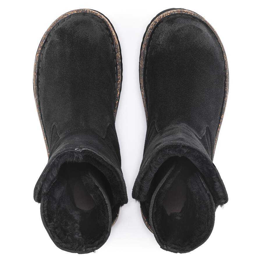Uppsala Shearling Suede Leather - Black