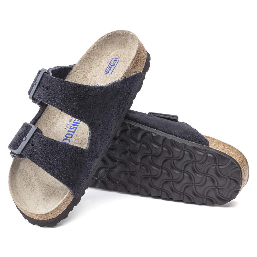Arizona Soft Footbed Suede Leather - Midnight Blue