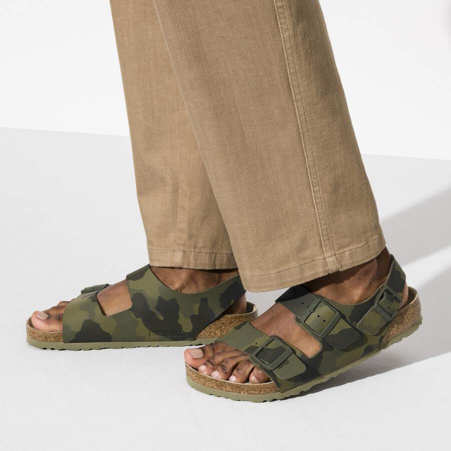 Milano Soft Footbed Birko-Flor - Desert Soil Camouflage Green