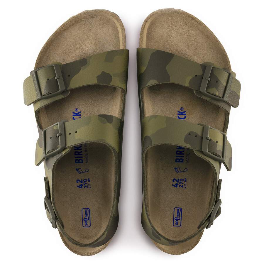 Milano Soft Footbed Birko-Flor - Desert Soil Camouflage Green