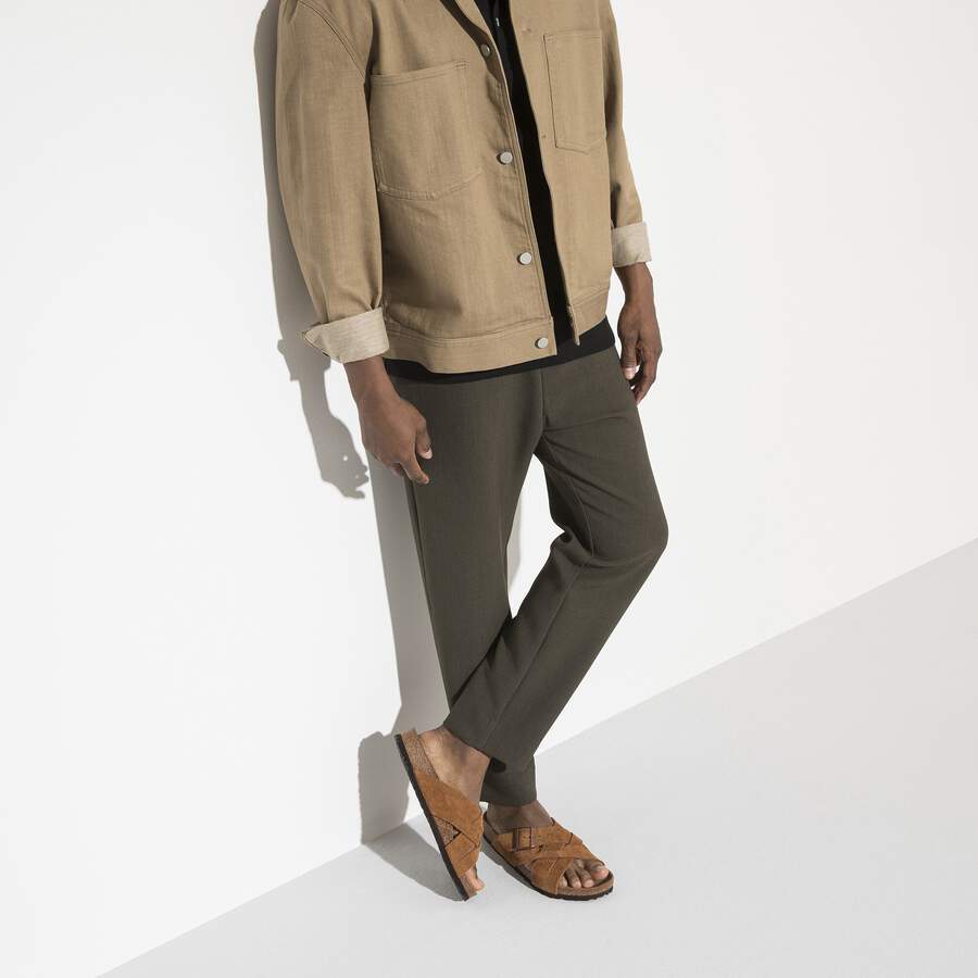 Lugano Soft Footbed Suede Leather - Mink