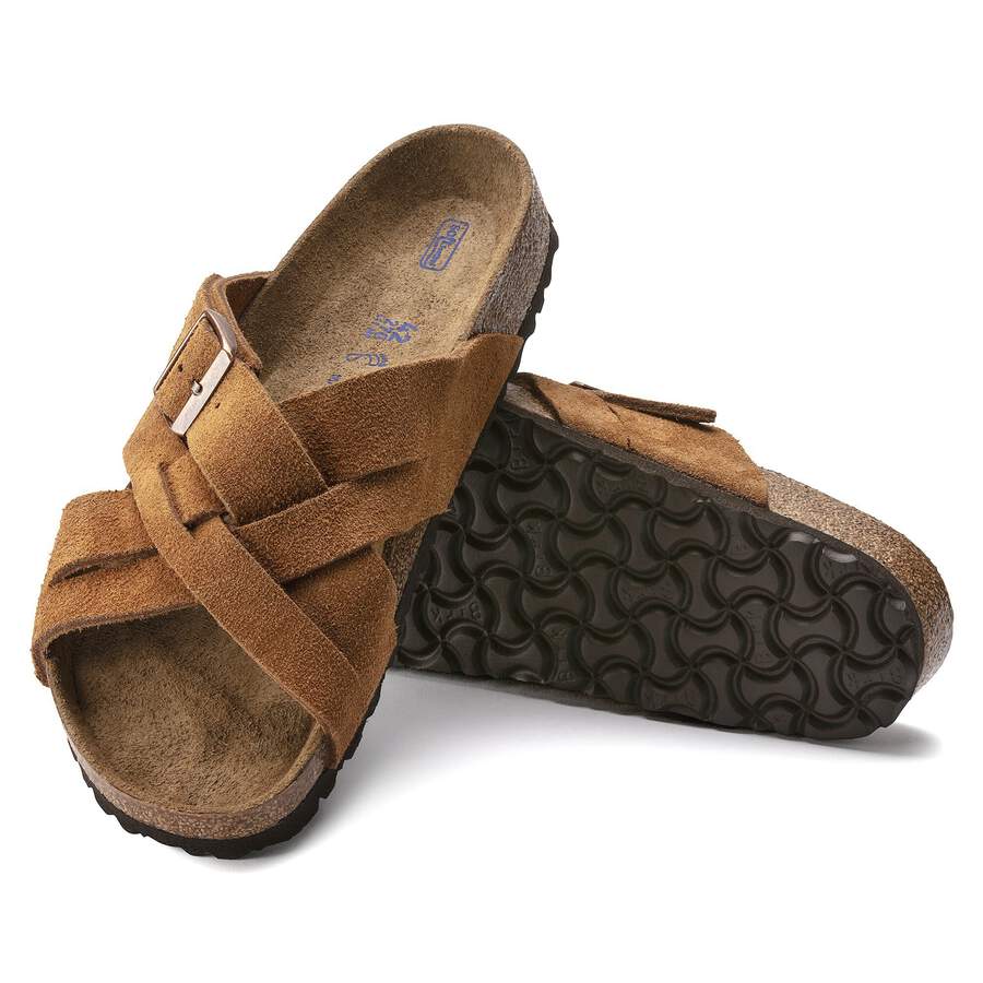 Lugano Soft Footbed Suede Leather - Mink