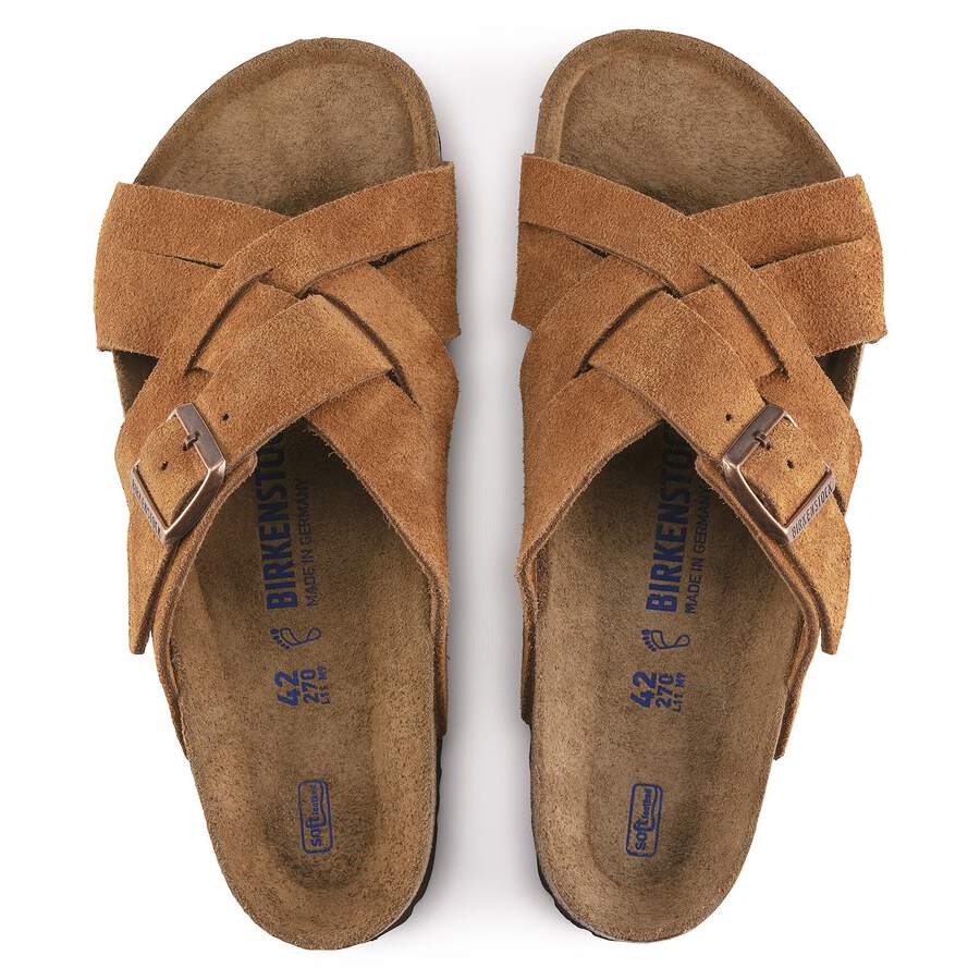 Lugano Soft Footbed Suede Leather - Mink