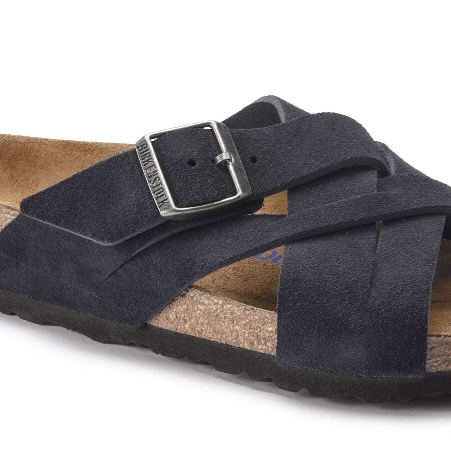 Lugano Soft Footbed Suede Leather - Midnight Blue