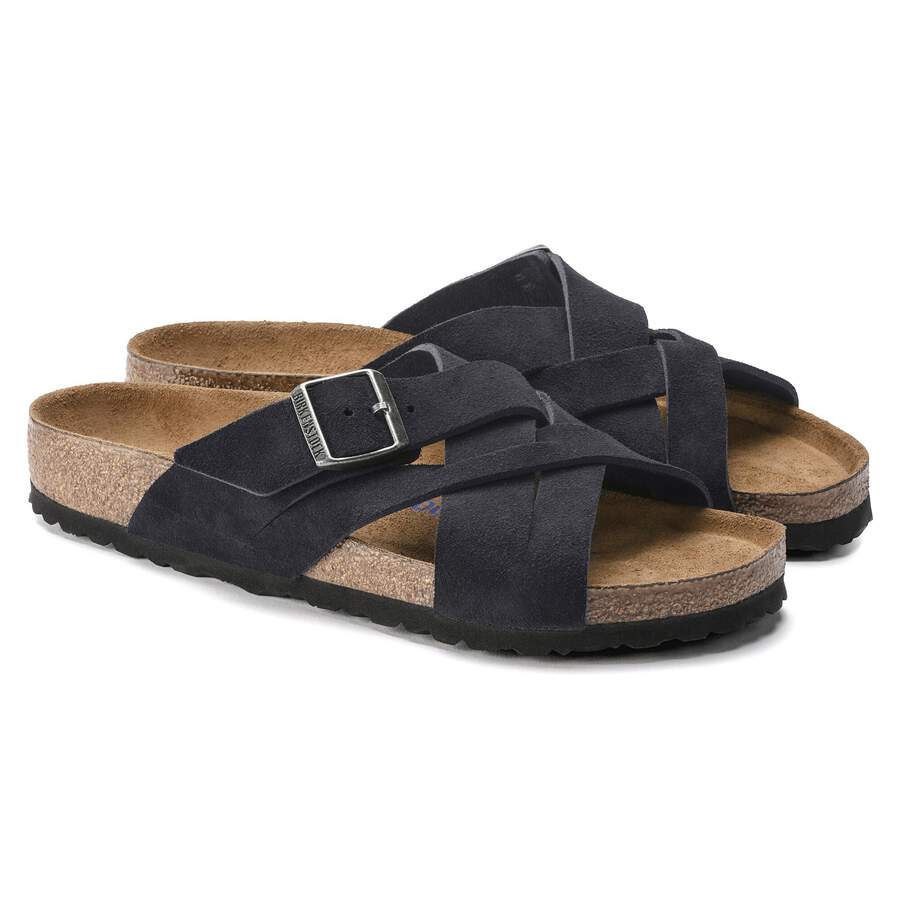 Lugano Soft Footbed Suede Leather - Midnight Blue