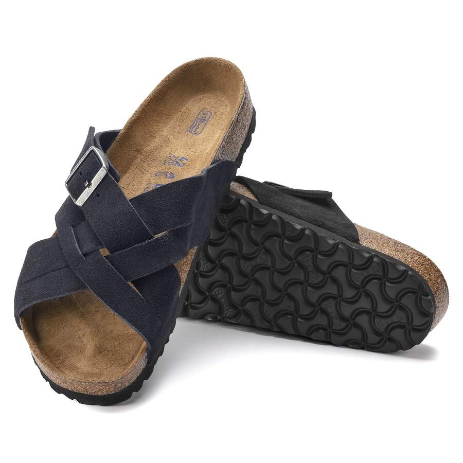 Lugano Soft Footbed Suede Leather - Midnight Blue
