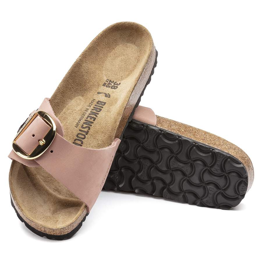 Madrid Big Buckle Nubuck Leather - Old Rose