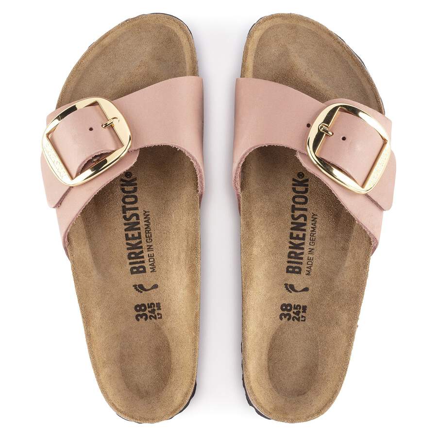 Madrid Big Buckle Nubuck Leather - Old Rose