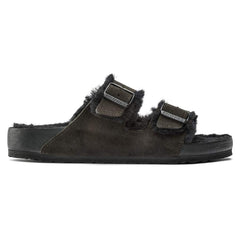 Arizona Shearling Suede Leather/Fur - Mocha/Black