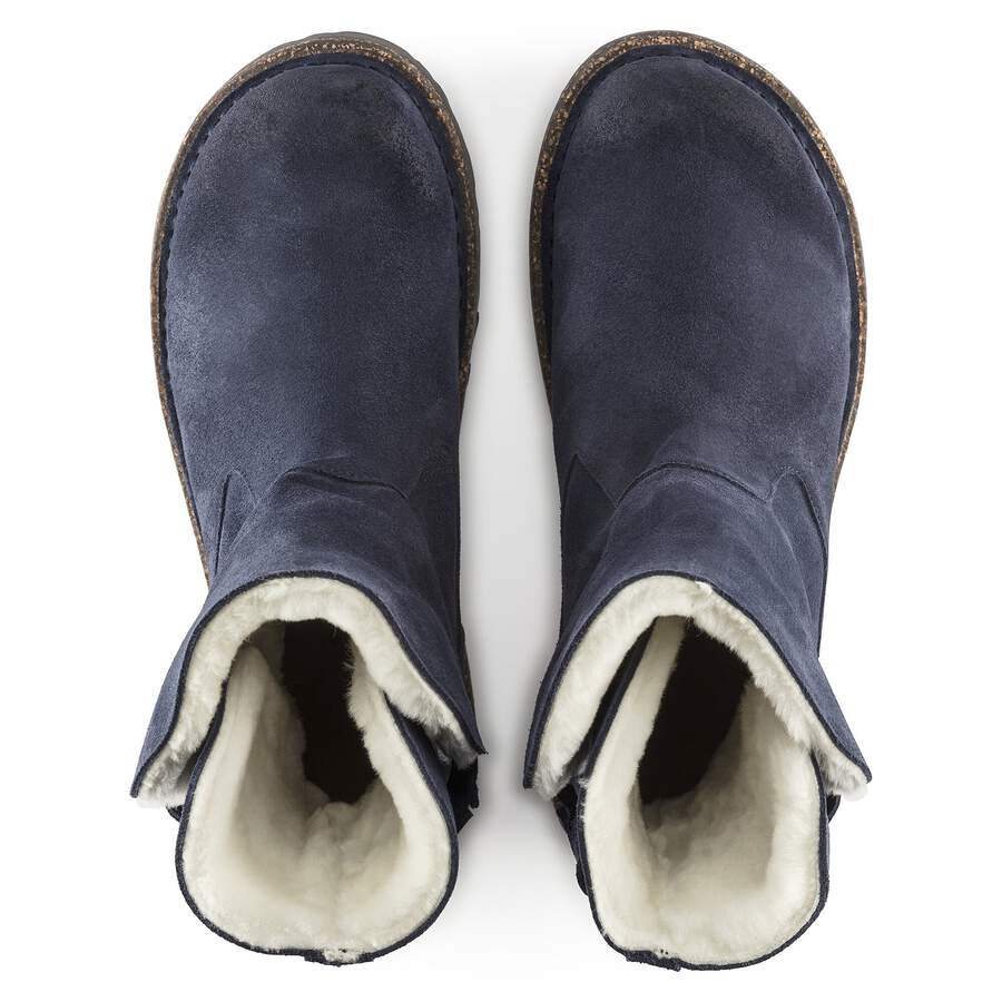 Uppsala Shearling Suede Leather - Navy
