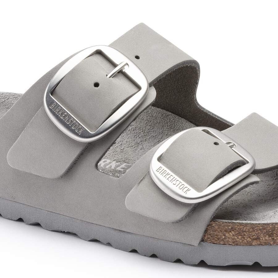 Arizona Big Buckle Natural Leather Nubuck - Dove Gray