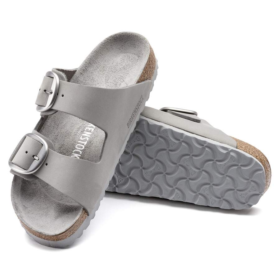 Arizona Big Buckle Natural Leather Nubuck - Dove Gray