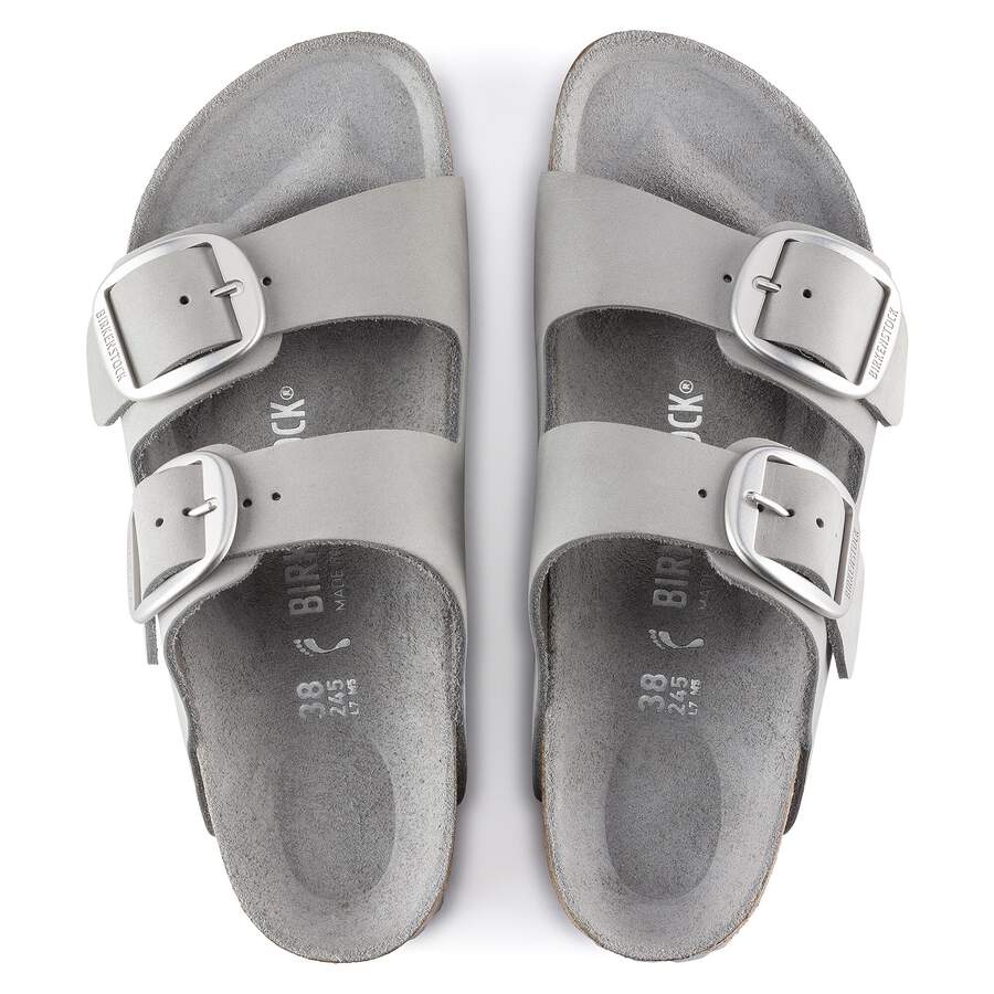 Arizona Big Buckle Natural Leather Nubuck - Dove Gray