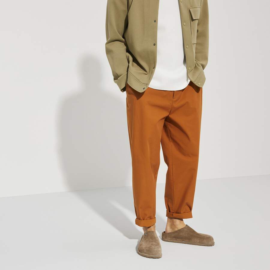 Zermatt Premium Suede Leather - Gray Taupe