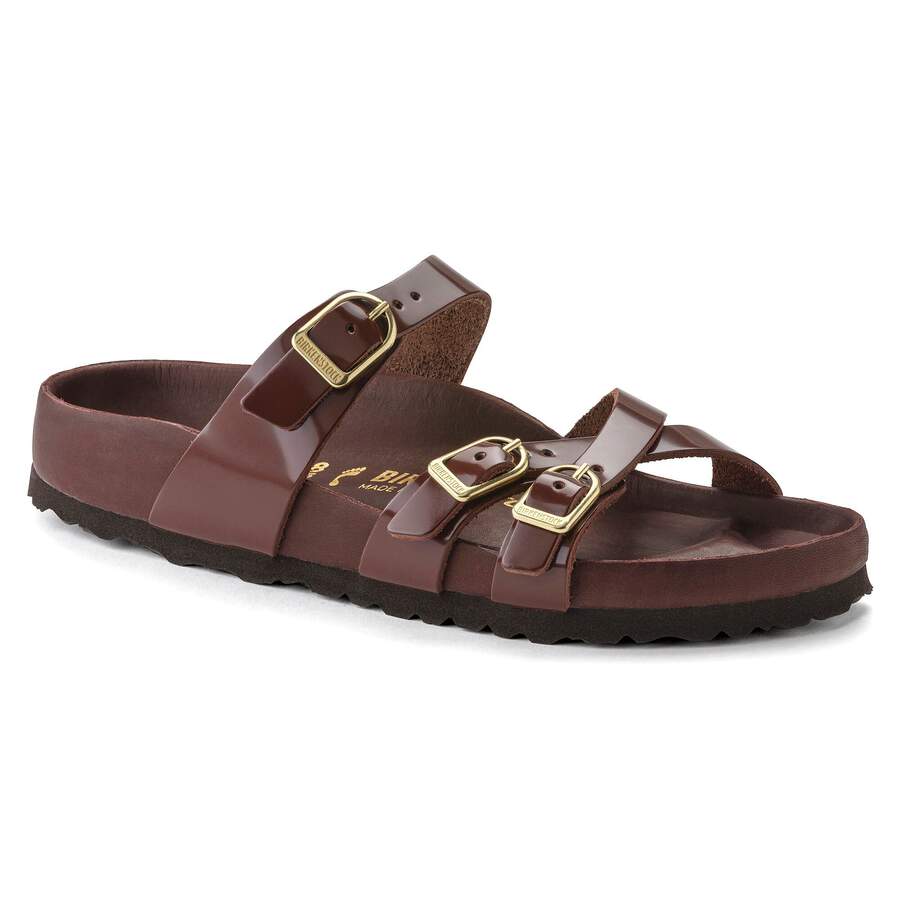 Franca Natural Leather Patent - High Shine Chocolate