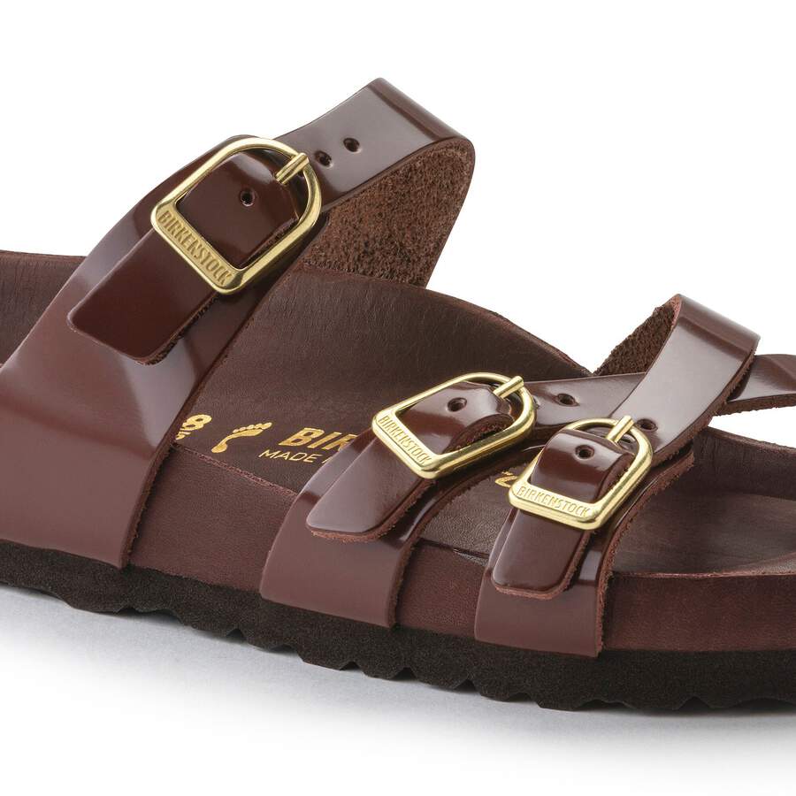 Franca Natural Leather Patent - High Shine Chocolate