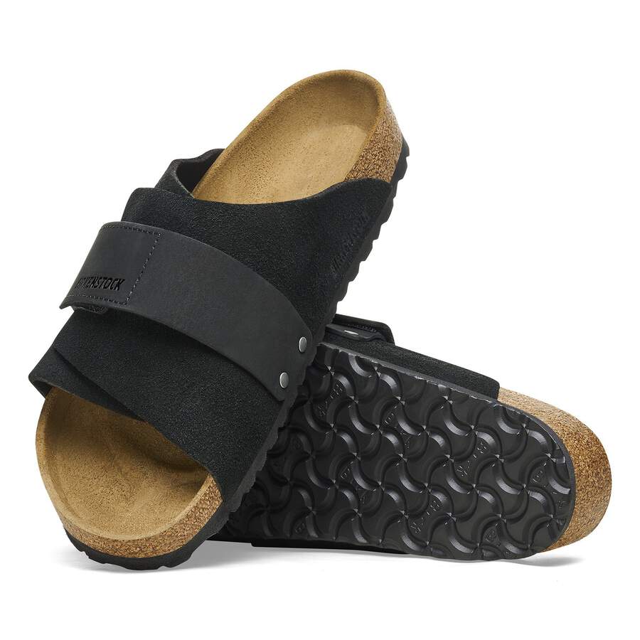 Kyoto Nubuck Leather/Suede - Black