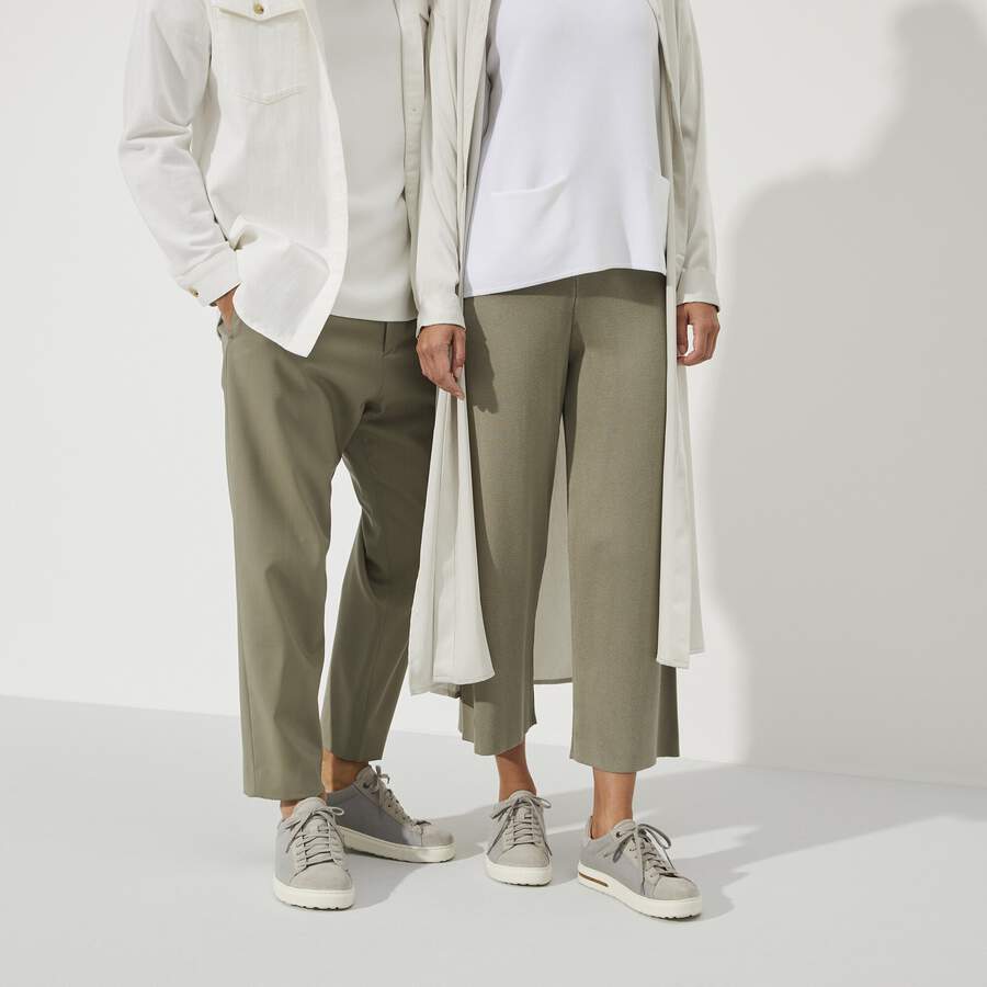 Bend Low Natural Leather/Textile - Whale Gray