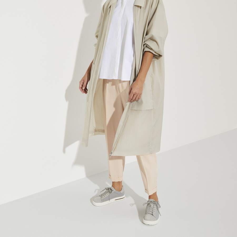 Bend Low Natural Leather/Textile - Whale Gray