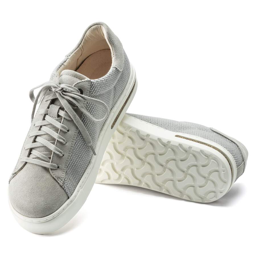 Bend Low Natural Leather/Textile - Whale Gray