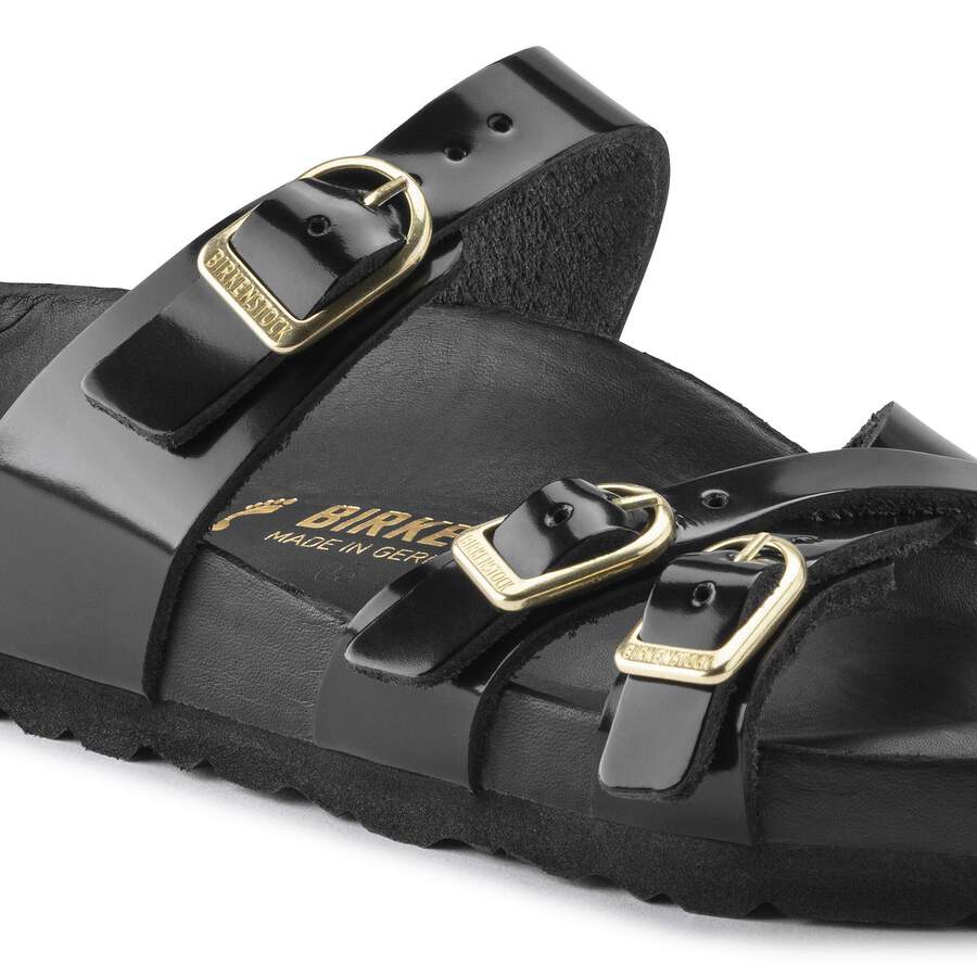 Franca Natural Leather Patent - High Shine Black