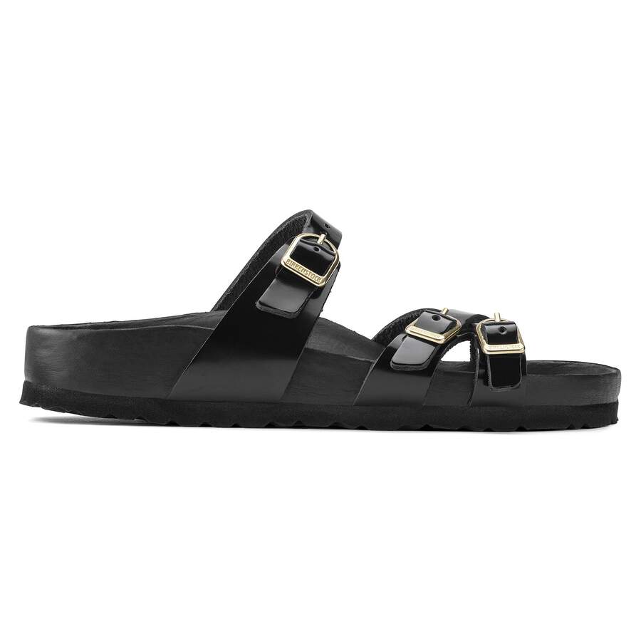 Franca Natural Leather Patent - High Shine Black