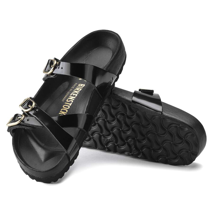 Franca Natural Leather Patent - High Shine Black