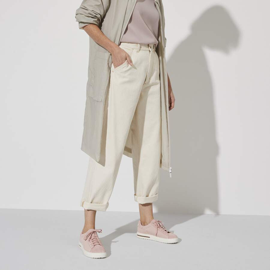 Bend Low Natural Leather/Textile - Soft Pink